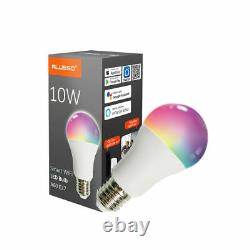 Alusso 4pcs 10w E27 Ampoule D'éclairage Intelligent Rgbw Wifi Led Lampe Réglable