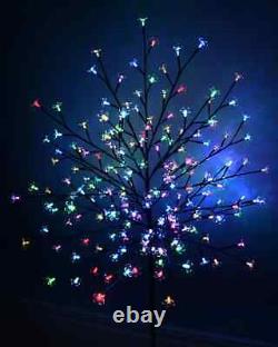 Arbre de Noël à LED Changeant de Couleur, Cerisier d'Osaka, Intérieur ou Extérieur, 2,1m