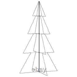 Arbre de Noël en cône décoré d'arbres de Noël LED, décoration de Noël pour la maison, ornement de vacances vidaXL