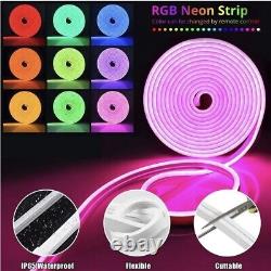 Bande LED RVB néon flexible pour éclairage en corde