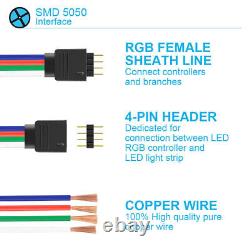 Bande de lumière LED flexible étanche SMD 5050 RVB à changement de couleur de 5M à 100M - Royaume-Uni