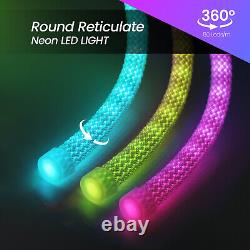 Bande lumineuse LED RGB Neon Flex Rope Light étanche 5V WS2812B pour éclairage extérieur de télévision au Royaume-Uni