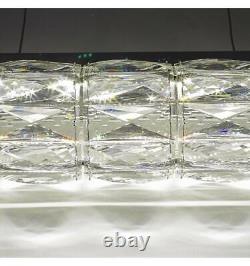 Barre de plafond suspendue intégrant des lumières LED changeantes de couleur en cristal (H89341)