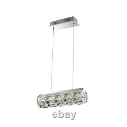 Barre de plafond suspendue intégrant des lumières LED changeantes de couleur en cristal (H89341)