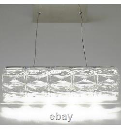 Barre de plafond suspendue intégrant des lumières LED changeantes de couleur en cristal (H89341)