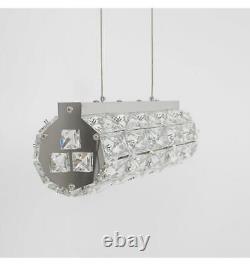 Barre de plafond suspendue intégrant des lumières LED changeantes de couleur en cristal (H89341)