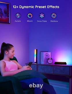 Barres lumineuses LED Govee, rétroéclairage TV RGBIC Wifi intelligent, lumières de jeu avec scène M