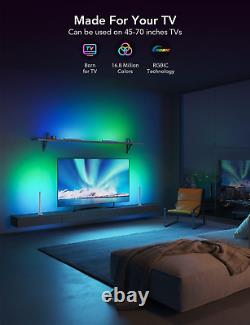 Barres lumineuses pour téléviseur Govee RGBIC, rétroéclairage WiFi pour téléviseur avec double perles lumineuses, 38 cm