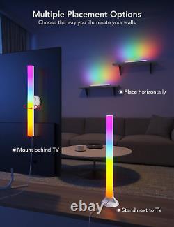 Barres lumineuses pour téléviseur Govee RGBIC, rétroéclairage WiFi pour téléviseur avec double perles lumineuses, 38 cm