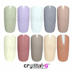 Brand New, Crystal-g Nuisette Pastel Gamme Uv / Led Gel Pour Ongles, 1ère Classe Pp