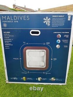 Brand New Lay-z-spa Maldives Hydrojet Pro 5-7 Personnes Leds Sièges Top Spec