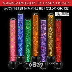 Bubble Led Sensorielle Tube Faux Fishtank Lampadaire 3.3 Ft Par Playlearn USA