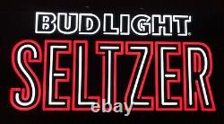 Bud Light Seltzer Couleur Changeant Led Opti Neon Beer Sign 32x17 Flambant Neuf Dans La Boîte