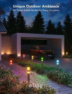 Bundle de lumières LED en bande pour extérieur avec lumières de chemin.