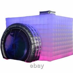 Cabine photo gonflable en forme de caméra SAYOK avec bande de LED à changement de couleur