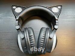 Casque D'oreille Sans Fil Brookstone Cat Avec Lumières Led À Changement De Couleur Nib
