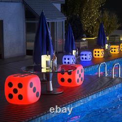 Chaise de fête de jardin et de décoration d'intérieur et extérieur avec éclairage LED changeant de couleur