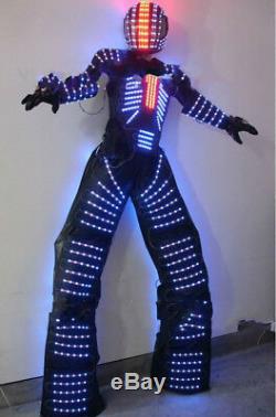 Costume Costume Vêtements Robot Led Illumination Danse Télécommande 7 Changement De Couleur