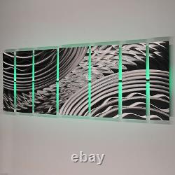 Couleur Changement Led Modern Abstract Metal Wall Art Sculpture Painting Decor Rgb