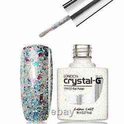 Crystal-g Confetti Glitters Gamme P10- Break La Glace Uv/led Gel Nail Polonais