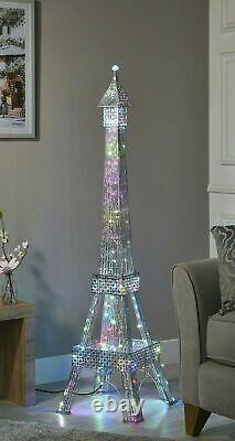 Éblouissement 146cm Tour Eiffel Lampadaire 112 Changement De Couleur Led Lamp