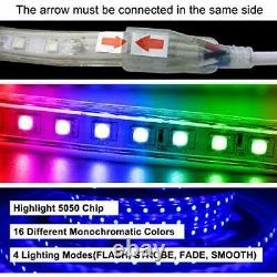 Éclairage Led Greensun 20m 65.6ft Bluetooth Led Strip Lights Rgb Imperméable Avec