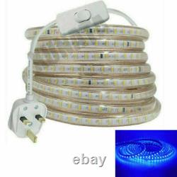 Étanche 220v Led Lumières De Bande 5050 Flexible Rope Outdoor Dimmable Xmas Lampe