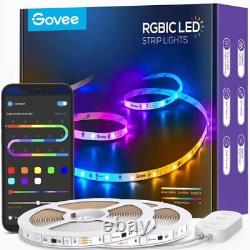 Govee 65.6ft Rgbic Led Strip Lights Couleur Changer Les Bandes Led App Contrôle Via