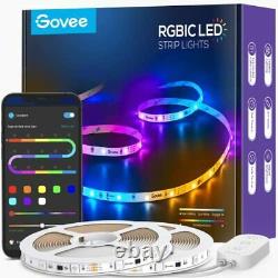 Govee 65.6ft Rgbic Led Strip Lights Couleur Changer Les Lumières Led Via Bluetooth