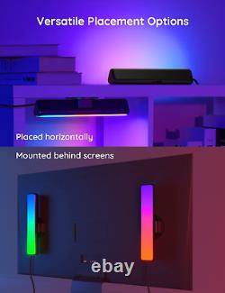 Govee Barres lumineuses LED, rétroéclairage de téléviseur Smart Wifi RGBIC, lumières de jeu avec scène et