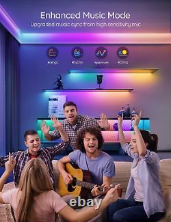 Govee Rgbic Led Strip Lights, 32.8ft Wifi Led Lights Travailler Avec Alexa Et Google
