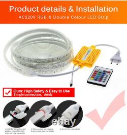 Haute Sécurité Commercial Led Strip Rope Light 220v 240v 5050 Rgb Ip68 Imperméable