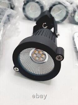 INTWELL 9 Pack Tête de Lumière sur Rail LED RGB à Changement de Couleur 12W 120V Dimmable Noir