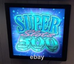 Jeux Barcrest SUPER SLOTS 500 - Enseigne lumineuse télécommandée à changement de couleur
