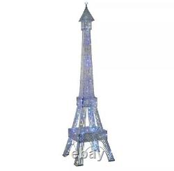 Lampe De Plancher De Tour Eiffel Avec 112 Led Changeantes De Couleur