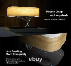 Lampe De Table Led Moderne Chambre À Coucher Dimmable Bluetooth Haut-parleur Charge Sans Fil
