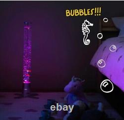Lampe à bulles LED tour de lumière sensorielle à changement de couleur RGB de 60CM