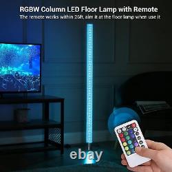 Lampe de coin de sol à LED EDISHINE, lampes à changement de couleur RVB avec télécommande