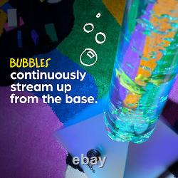 Lampe de sol à tube d'eau de poisson à bulles sensorielles avec aquarium LED changeant de couleur