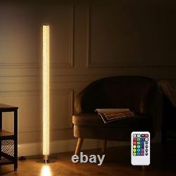 Lampe de sol d'angle à LED EDISHINE, lampes à changement de couleur RGB avec télécommande, 45Modern