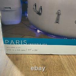 Lay-z-spa Lazy Paris 6 Personne Hot Tub Jacuzzi Led Lights Toute Nouvelle Livraison Gratuite