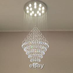 Led Lumières Cristal Plafonnier Lustre D'escalier Appareils D'éclairage Lampe Suspendue