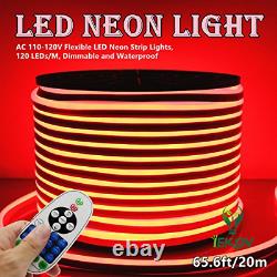 Led Neon Light, Iekovt Ac 110-120v Lampes Led Flexibles À Bande De Néons, 120 Leds/m, +