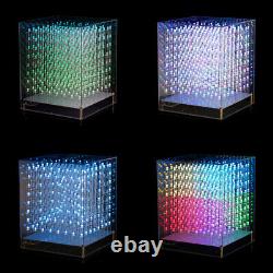 Led Rgb Cube 8x8x8 3d Full Color Diy Kit/ Finished Music Spectrum Sound Control
