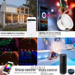 Lumière de terrasse LED avec changement de couleur RVB/RVB+IC/RVBW pour décoration de fête de Noël Plinthe de 31mm