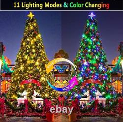 Lumières De Noël Couleur Changement 720 Led 328ft String Lights Décorations D'extérieur