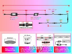 Lumières de terrasse LED RGB WIFI Lumières de pont Lumières intégrées 31MM Effet de poursuite coloré avec IC