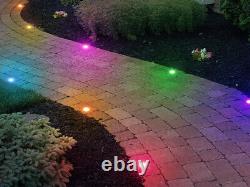 Lumières de terrasse LED RGB WIFI Lumières de pont Lumières intégrées 31MM Effet de poursuite coloré avec IC