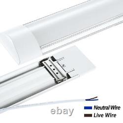 Luminaire tube LED 2/3/4/5FT pour garage, plafonnier 240V blanc froid