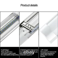 Luminaire tube LED 2/3/4/5FT pour garage, plafonnier 240V blanc froid